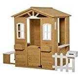 Playground OutSunny Kids Wooden Outdoor Playhouse