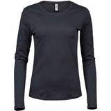 Tee jays Womens/Ladies Interlock Long-Sleeved T-Shirt (3XL) (Black)