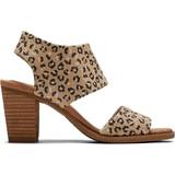 Heeled Sandals on sale Toms Women's Majorca Cutout Heeled Sandal, Cheetah Natural