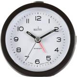 Acctim Table Clocks Acctim Neve Non Ticking Sweep Black Table Clock
