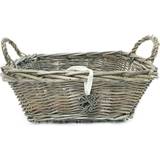 Baskets (Neutral, Large) RECTANGLE Shabby Chic Wicker Storage Hamper Basket