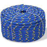 Marine Ropes vidaXL Marine Rope Polypropylene 6 mm 100 Blue