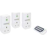 Electrical Components Energenie 3PK Wireless Remote Control Sockets