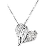 Engelsrufer Angel Whisperer With Love Locket Necklace - Silver/Transparent
