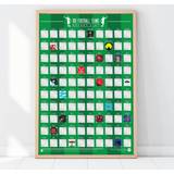 Gift Republic 100 Football Teams Scratch Off Poster