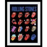 GB Eye The Rolling Stones Tongues Framed Collector Print Framed Art