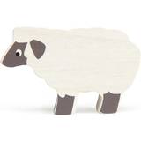 Cheap Wooden Figures Tender Leaf Toys Farmyard Sheep Animal Toy For Children Made From Solid Wood