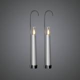 Konstsmide LED Hanging LED Candle 30.5cm 2pcs