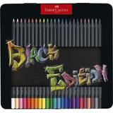 Faber-Castell Colouring Pencils Black Edition, tin of 24 tin of 12