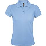 Sols Women's Prime Pique Polo Shirt - Sky Blue