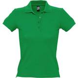 Sol's Women's People Pique Short Sleeve Cotton Polo Shirt - Kelly Green