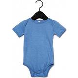 Polyester Bodysuits Children's Clothing Bella+Canvas Baby Jersey Short Sleeve Onesie - Heather Columbia Blue (UTPC2922)