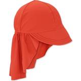 Babies UV Hats Children's Clothing Konges Sløjd Manuca Frill Sun Hat - Fiery Red