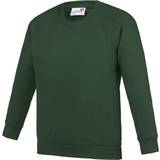 AWDis Kid's Academy Crew Neck Raglan School Sweatshirt 2-pack - Emerald