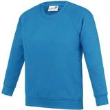 AWDis Kid's Academy Crew Neck Raglan School Sweatshirt 2-pack - Sapphire Blue
