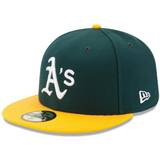 Men - Yellow Headgear New Era Men's Oakland Athletics 59Fifty Home Authentic Hat