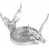 Candlesticks Farrah Collection Silver Large Stag Candlestick