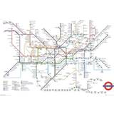 GB Eye Transport For London Underground Map Maxi Poster
