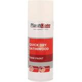 Plasti-Kote Quick Dry Satinwood 400ml White