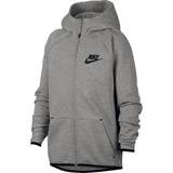 Nike tech fleece hoodie junior Children's Clothing Nike Kid's Hoodie Tech Fleece Essentials FZ - Dark Grey Heather/Black (AR4020-063)