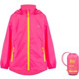 Quick Drying Rain Jackets Mac in a Sac Kid's Origin Mini Packable Waterproof Jacket - Neon Pink