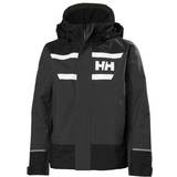 Black Shell Jackets Children's Clothing Helly Hansen Jr. Salt Port 2.0 Jacket - Ebony (41694-980)