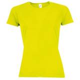 Women - Yellow T-shirts & Tank Tops Sols Women's Sporty Short Sleeve T-Shirt - Neon Yellow