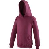 12-18M Hoodies Children's Clothing AWDis Kid's Hooded Sweatshirt - Burgundy (UTRW169)