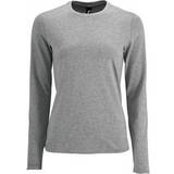 Sols Imperial Long Sleeve T-shirt - Grey Marl