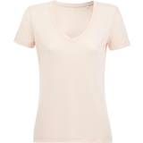 Viscose - Women T-shirts Sols Motion V Neck T-shirt - Creamy Pink