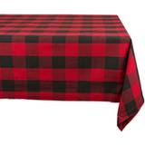 Design Imports Buffalo Check Tablecloth Red (213.36x152.4cm)