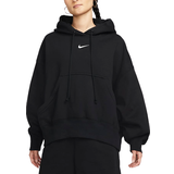 Women Tops Nike Sportswear Phoenix Fleece Over-Oversized Pullover Hoodie Women's - Black/Sail