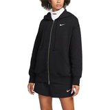Women Jumpers Nike Sportswear Phoenix Fleece Oversized Full-Zip Hoodie Women's - Black/Sail