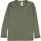 Silk Base Layer Children's Clothing ENGEL Natur Long Sleeved Shirt - Olive (707810-43E)