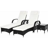 Armrests Sun Beds Garden & Outdoor Furniture OutSunny 862-014 2-pack