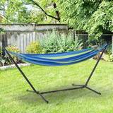Hammocks Garden & Outdoor Furniture on sale OutSunny Freestanding Hammock Blue/Green