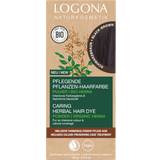 Logona Naturkosmetik Nourishing vegetable hair colour, vegan hair colour powder with organic henna for intense colour and shine, plant hair colour in black brown (brown) 1 x