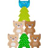 Haba 306705 Stacking Toy Forest Friends, Plug & Stacking Game from 2 Years, Made in Germany