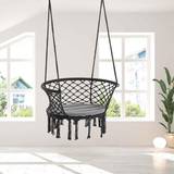 Metal Outdoor Hanging Chairs OutSunny Alfresco Hammock Chair Cotton Rope Porch, none