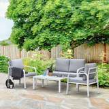 Garden Benches Garden & Outdoor Furniture on sale OutSunny Set Garden Sofa Bench and Table Garden Bench
