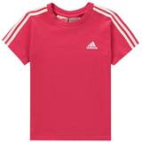 adidas Infants SS T-Shirt IB 3 Stripes - Pink