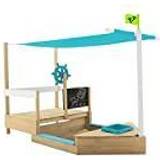 TP Toys Ahoy Wooden Playground Boat Brown Blue