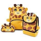 Very Giraffe Backpack Lunchbag & Amp Pencil Case Set