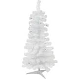 Northlight 4 Pre-Lit Woodbury White Pine Slim Artificial Blue Lights Christmas Tree