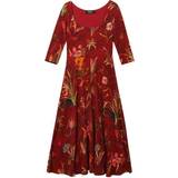 Desigual Midi Dresses - Women Desigual Flowers Dress - Red
