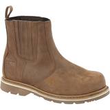 grafters Mens Safety Leather Dealer Boots (10 UK) (Black)