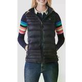 Purple - Women Vests Crew Clothing Quilted Lightweight Hooded Gilet