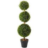 Green Christmas Trees Smart Garden Trio Artificial Topiary Ball Christmas Tree 80cm