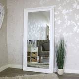 Melody Maison Extra Large White Ornate Wall/Floor 158cm x 78cm Wall Mirror