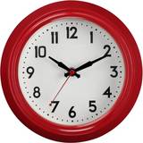 Red Wall Clocks Premier Housewares Vintage Style Metal Wall 2200859, Red Wall Clock